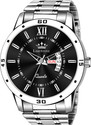 LIMESTONE Day and Date Functioning Stainless Steel
