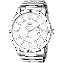 LIMESTONE Day and Date Functioning Steel Strap
