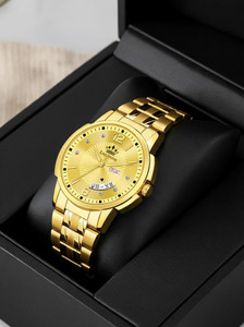 LIMESTONE Day Date Original HMTS Gold