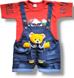 limited edition prime dungaree for baby boys  baby girls casual printed cotton blend