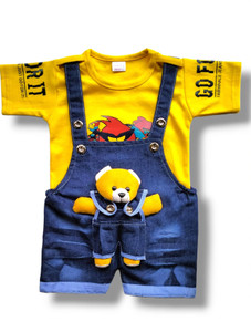 limited edition prime dungaree for baby boys  baby girls casual printed cotton blend
