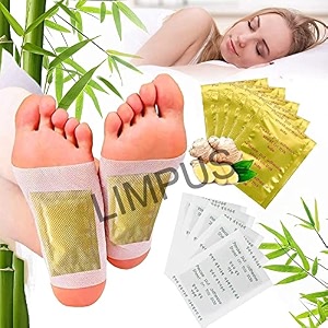 premium detox foot patches cleansing toxin remover foot pad health foot patch remove foot pain 20 pads golden