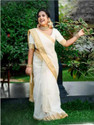 Linane Striped Kasavu Cotton Silk Saree