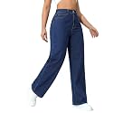 Linaria High-Waist Wide Leg Jeans Dark Blue