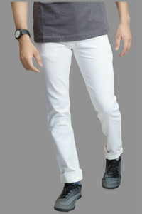 linaria Slim Men White Jeans