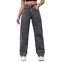 Linaria Women39s High Waist Baggy Jeans Loose