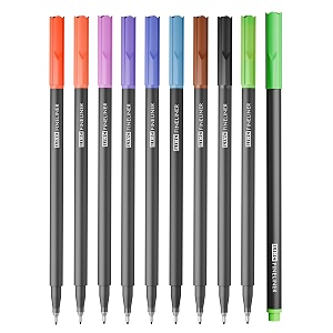 Linc Fineliner Marker Pens 0.4 mm Multicolor