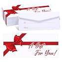 Lincia 200 Pcs Bow Tie Red Cash Envelopes for Money