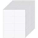 Lincia 200 Sheets 8-1/2" x 11" Blank Perforated Business Cards 8 up Per Page Thickness of 203 Gsm Compatible with Laser Ink Jet Printer White Perforated Paper Cardstock (1600 Cards - 100# Tag)