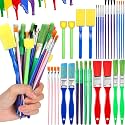 Lincia 30 Pcs Paint Brush Set Bulk for Acrylic and Washable Paints