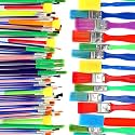 Lincia 300 Pcs Paint Brush Set Bulk for Acrylic and Washable Paints