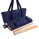 Linda Li New! - American Mahjong Set The Artisan Collection: Butterfly Series – in Blue Nautical Soft Bag