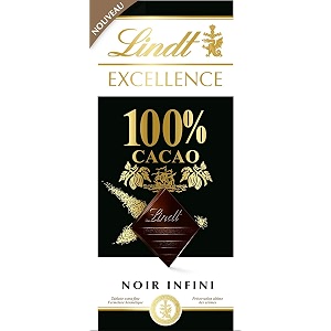Lindt Excellence 100 Cacao Dark Chocolate Bar