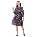 A-Line Floral Printed Fit amp Flared Western