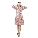 A-Line Floral Printed Fit amp Flared Western