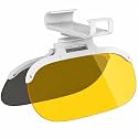 LINEAR Car Sun Visor, 2 in 1 Universal Day and Night Anti-Glare Visor Sun Visor Extender, Visor Blocker, Night Vision Anti-Dazzle Windshield Driving Visor, UV-Filtering Eye Protector for SUV