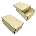 Lineco Archival Photo Card Box, Museum-Quality, 4x6x12 Inch, Tan, 2 Pack
