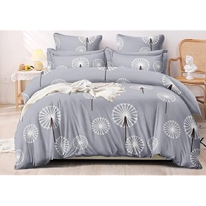glace cotton very heavy printed 1 super king size elastic fitted bedsheet and 2 pillow covers size108x108 inch pack of 3-multicolor