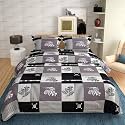 Glace Cotton Very Heavy Printed 1 Super King Size Elastic Fitted Bedsheet and 2 Pillow Covers, Size:108x108 Inch, Pack of 3-Multicolor