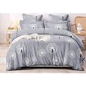 Soft Cotton Super King Size Printed Flat Double Bedsheet, 108 X 108 Inches with 2 Pillow Cover Without Joint II 400 TC, 108" x 108" Inches -Multicolor