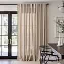 jinchan Linen Curtains Light Filtering Back Tab