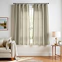 jinchan Linen Curtains Light Filtering Back Tab