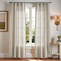 jinchan Linen Curtains Light Filtering Back Tab