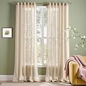 jinchan Winslow Sheer Curtains 96 Inch for