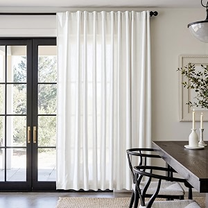 jinchan Linen Curtains Light Filtering Back Tab