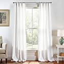 jinchan Linen Curtains Light Filtering Back Tab