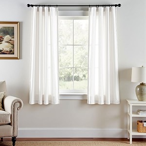 jinchan Linen Curtains Light Filtering Back Tab