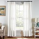 jinchan Linen Curtains Light Filtering Back Tab