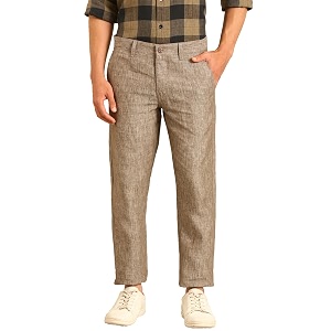 Linen Club Mens Pure Linen Contemporary Fit