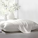 THE LINEN COMPANY King Pillow Pair Natural Soft Silk Pillow Cases Set of 2 Pcs Suitable for Hotel and Living Room (20" X 36", Avocado Green)