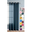 THE LINEN COMPANY Cotton Sheer Curtains 8 Feet for Home Decor, Hangs Elegantly with Eyelets - Navy Blue 1 Piece, Long Door