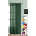 THE LINEN COMPANY Cotton Sheer Curtains 8 Feet for Home Decor, Hangs Elegantly with Eyelets - (Sea Green, 1 Piece)
