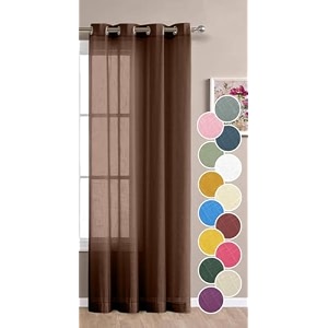 the linen company cotton sheer long door curtains 9 feet single pcs solid living room office bedroom decorative curtain 1-piece