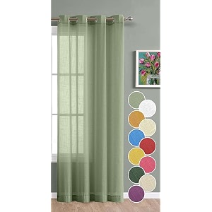 the linen company 7 feet door sheer cotton curtain panels textured linen decorative for bedroom living room blue leaf curtains 1 piece blue leaf -7ft