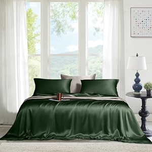 the linen company king bamboo bedsheet with 2 pillow cover 300 tc cotton sheets suitable for hotel and living room amp bedsroom 10834 x 10834 green