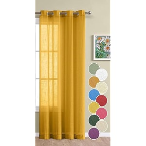 the linen company window 65 feet curtains - cotton linen texture curtain drapes 1 piece living room office balcony dcor mustard - 45ft x 65ft