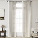 Linen Cream Curtains 135 inch Extra Long