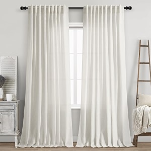 Linen Curtains 84 inches Long for Bedroom