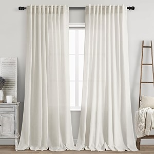 Linen Curtains 96 inches Long for Bedroom