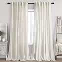 Linen Curtains 96 inches Long for Bedroom