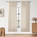 Linen Curtains for Living Room 80 Inches