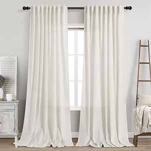 Linen Light Filtering Curtains 96 Inches Long