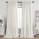 Linen Light Filtering Curtains 96 Inches Long