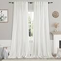 Linen Light Filtering Curtains 96 Inches Long