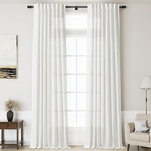 Linen Off White Curtains 145 inch Extra