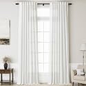 Linen Off White Curtains 145 inch Extra